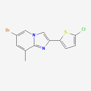 6-Bromo-2-(5-chlorothiophen-2-yl)-8-methylimidazo[1,2-a]pyridine