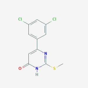molecular formula C11H8Cl2N2OS B1487094 6-(3,5-dichlorophenyl)-2-(methylthio)pyrimidin-4(3H)-one CAS No. 2098020-37-0
