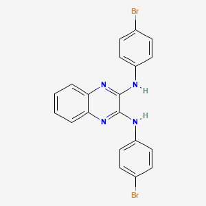 molecular formula C20H14Br2N4 B14870940 N,N'-bis(4-bromophenyl)quinoxaline-2,3-diamine 