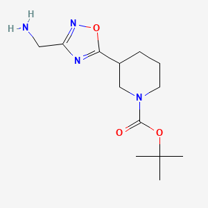 Tert-butyl 3-(3-(aminomethyl)-1,2,4-oxadiazol-5-yl)piperidine-1-carboxylate