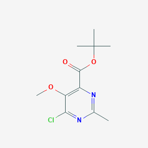 Tert-butyl 6-chloro-5-methoxy-2-methylpyrimidine-4-carboxylate