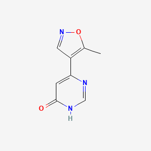 molecular formula C8H7N3O2 B1487096 6-(5-Methylisoxazol-4-yl)pyrimidin-4-ol CAS No. 2091217-00-2