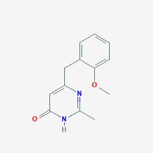 molecular formula C13H14N2O2 B1487099 6-(2-Methoxybenzyl)-2-methylpyrimidin-4-ol CAS No. 2098137-51-8