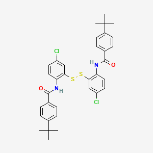 N1-(2-[(2-([4-(tert-butyl)benzoyl]amino)-5-chlorophenyl)dithio]-4-chlorophenyl)-4-(tert-butyl)benzamide