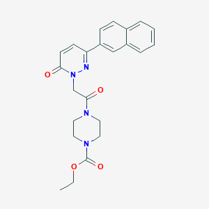 ethyl 4-{[3-(naphthalen-2-yl)-6-oxopyridazin-1(6H)-yl]acetyl}piperazine-1-carboxylate