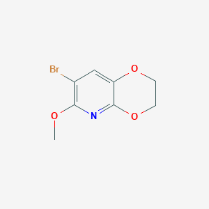 molecular formula C8H8BrNO3 B1487104 7-Bromo-6-methoxy-2,3-dihydro-[1,4]dioxino[2,3-b]pyridine CAS No. 2231674-77-2