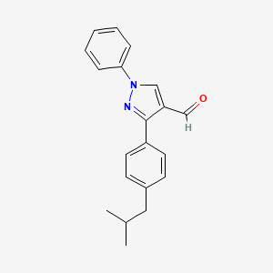 3-(4-Isobutylphenyl)-1-phenyl-1H-pyrazole-4-carbaldehyde