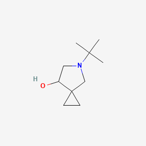 molecular formula C10H19NO B14871087 5-(Tert-butyl)-5-azaspiro[2.4]heptan-7-ol 