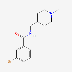 3-bromo-N-((1-methylpiperidin-4-yl)methyl)benzamide