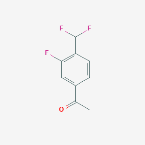 1-(4-Difluoromethyl-3-fluoro-phenyl)-ethanone