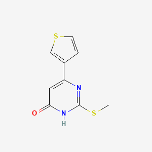 2-(methylthio)-6-(thiophen-3-yl)pyrimidin-4(3H)-one