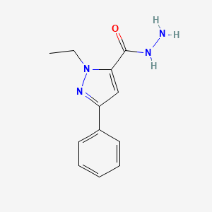 1-Ethyl-3-phenyl-1H-pyrazole-5-carbohydrazide