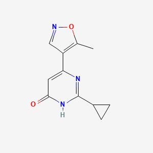 2-Cyclopropyl-6-(5-methylisoxazol-4-yl)pyrimidin-4-ol