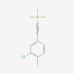 (3-Chloro-4-methyl-phenylethynyl)-trimethyl-silane