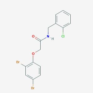 N-(2-chlorobenzyl)-2-(2,4-dibromophenoxy)acetamide