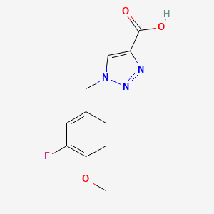 1-(3-fluoro-4-methoxybenzyl)-1H-1,2,3-triazole-4-carboxylic acid