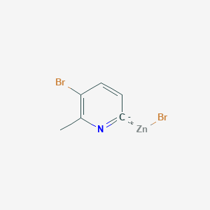 molecular formula C6H5Br2NZn B14871201 (5-Bromo-6-methylpyridin-2-yl)Zinc bromide 