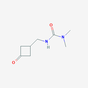 molecular formula C8H14N2O2 B14871223 1,1-Dimethyl-3-((3-oxocyclobutyl)methyl)urea 