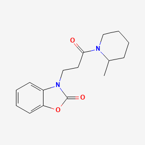 3-(3-(2-methylpiperidin-1-yl)-3-oxopropyl)benzo[d]oxazol-2(3H)-one