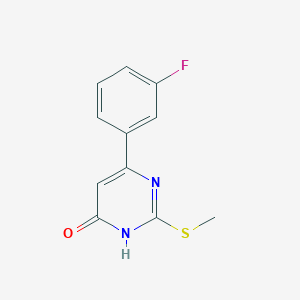 6-(3-fluorophenyl)-2-(methylthio)pyrimidin-4(3H)-one