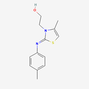 (Z)-2-(4-methyl-2-(p-tolylimino)thiazol-3(2H)-yl)ethanol