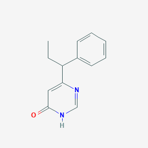 molecular formula C13H14N2O B1487127 6-(1-Phenylpropyl)pyrimidin-4-ol CAS No. 2090311-15-0