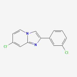 7-Chloro-2-(3-chlorophenyl)imidazo[1,2-a]pyridine