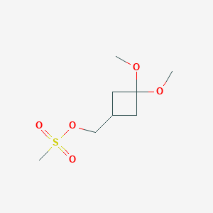 (3,3-Dimethoxycyclobutyl)methyl methanesulfonate