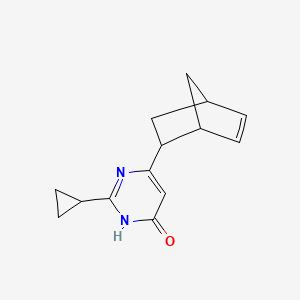molecular formula C14H16N2O B1487130 6-((1R,2S,4R)-bicyclo[2.2.1]hept-5-en-2-yl)-2-cyclopropylpyrimidin-4-ol CAS No. 2109514-69-2