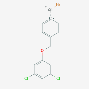 molecular formula C13H9BrCl2OZn B14871326 4-(3,5-Dichlorophenoxymethyl)phenylZinc bromide 