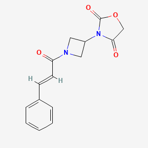 (E)-3-(1-cinnamoylazetidin-3-yl)oxazolidine-2,4-dione