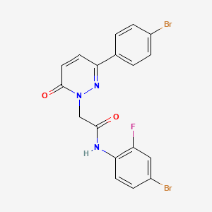 N-(4-bromo-2-fluorophenyl)-2-(3-(4-bromophenyl)-6-oxopyridazin-1(6H)-yl)acetamide