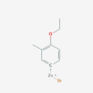 molecular formula C9H11BrOZn B14871397 (3-Methyl-4-ethoxyphenyl)Zinc bromide 