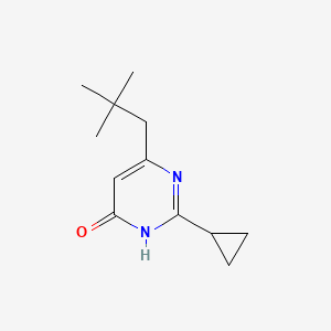 molecular formula C12H18N2O B1487141 2-Cyclopropyl-6-neopentylpyrimidin-4-ol CAS No. 2090958-19-1