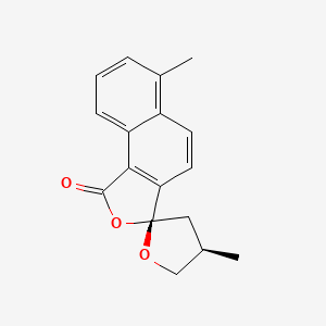 molecular formula C17H16O3 B14871418 Danshinspiroketallactone 