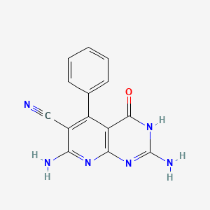 2,7-Diamino-4-oxo-5-phenyl-3,4-dihydropyrido[2,3-d]pyrimidine-6-carbonitrile