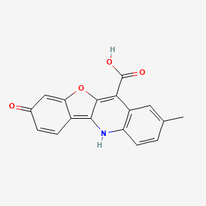 molecular formula C17H11NO4 B14871485 8-Hydroxy-2-methylbenzofuro[3,2-b]quinoline-11-carboxylic acid 