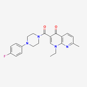 1-ethyl-3-(4-(4-fluorophenyl)piperazine-1-carbonyl)-7-methyl-1,8-naphthyridin-4(1H)-one