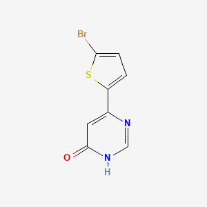 molecular formula C8H5BrN2OS B1487149 6-(5-Bromothiophen-2-yl)pyrimidin-4-ol CAS No. 2090965-23-2