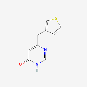 molecular formula C9H8N2OS B1487150 6-(Thiophen-3-ylmethyl)pyrimidin-4-ol CAS No. 2092663-94-8