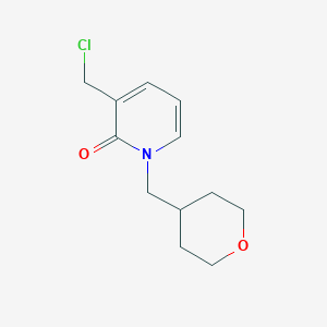 3-(chloromethyl)-1-((tetrahydro-2H-pyran-4-yl)methyl)pyridin-2(1H)-one