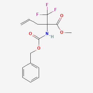 Methyl 2-{[(benzyloxy)carbonyl]amino}-2-(trifluoromethyl)pent-4-enoate