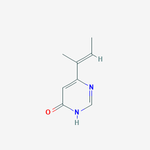molecular formula C8H10N2O B1487154 (E)-6-(but-2-en-2-yl)pyrimidin-4-ol CAS No. 2089537-97-1