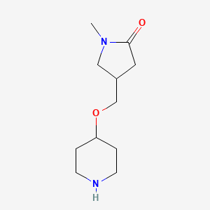 1-Methyl-4-((piperidin-4-yloxy)methyl)pyrrolidin-2-one