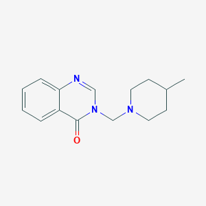 molecular formula C15H19N3O B14871544 3-((4-methylpiperidin-1-yl)methyl)quinazolin-4(3H)-one 