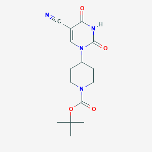 tert-butyl 4-(5-cyano-2,4-dioxo-3,4-dihydropyrimidin-1(2H)-yl)piperidine-1-carboxylate