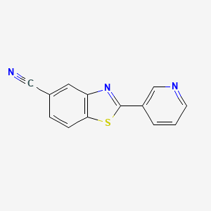 molecular formula C13H7N3S B1487156 2-(Pyridin-3-yl)benzo[d]thiazole-5-carbonitrile CAS No. 2231675-57-1