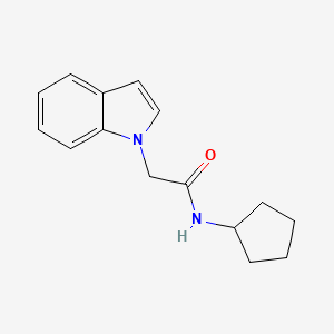 N-cyclopentyl-2-(1H-indol-1-yl)acetamide