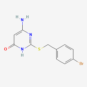 6-Amino-2-[(4-bromobenzyl)sulfanyl]pyrimidin-4-ol