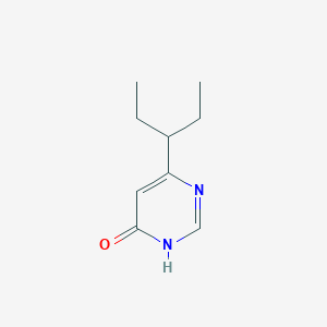 molecular formula C9H14N2O B1487160 6-(Pentan-3-yl)pyrimidin-4-ol CAS No. 2092066-20-9